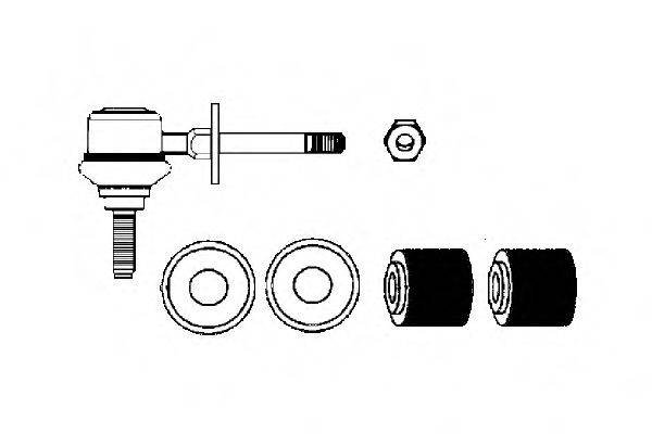 OCAP 0180043K Ремкомплект, сполучна тяга стабілізатора
