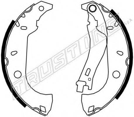 TRUSTING 034091 Комплект гальмівних колодок