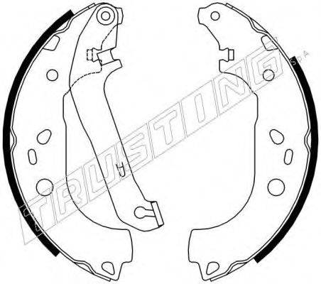 TRUSTING 040155 Комплект гальмівних колодок