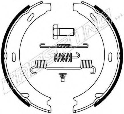 TRUSTING 052117K Комплект гальмівних колодок, стоянкова гальмівна система