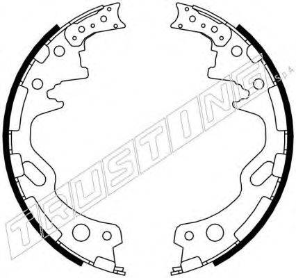 TRUSTING 067194 Комплект гальмівних колодок