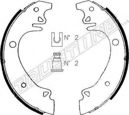TRUSTING 079178 Комплект гальмівних колодок