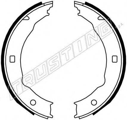 TRUSTING 079193 Комплект гальмівних колодок, стоянкова гальмівна система