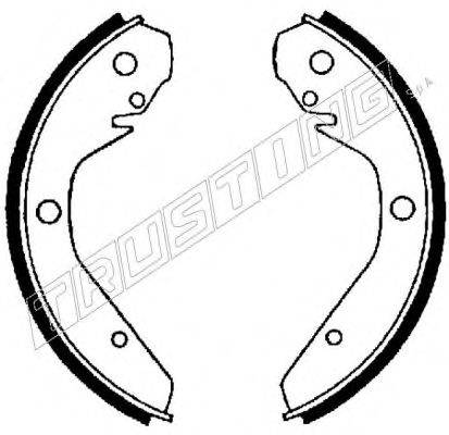 TRUSTING 124245 Комплект гальмівних колодок