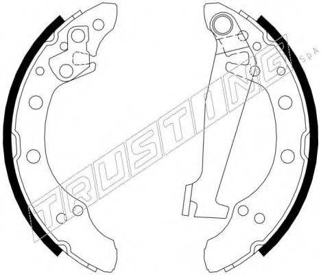 TRUSTING 124287 Комплект гальмівних колодок