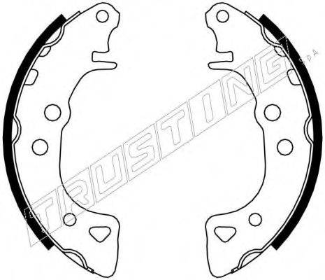 TRUSTING 7071 Комплект гальмівних колодок