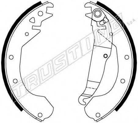 TRUSTING 7242 Комплект гальмівних колодок