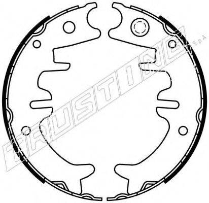 TRUSTING 115330 Комплект гальмівних колодок, стоянкова гальмівна система