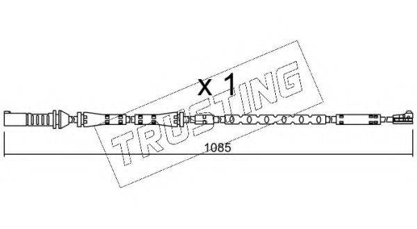 TRUSTING SU284 Сигналізатор, знос гальмівних колодок