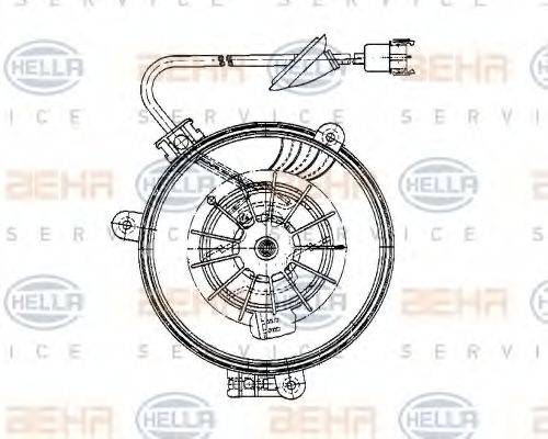 HELLA 8EW009159241 Вентилятор салону