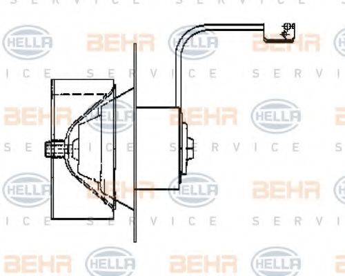 HELLA 8EW009160511 Вентилятор салону