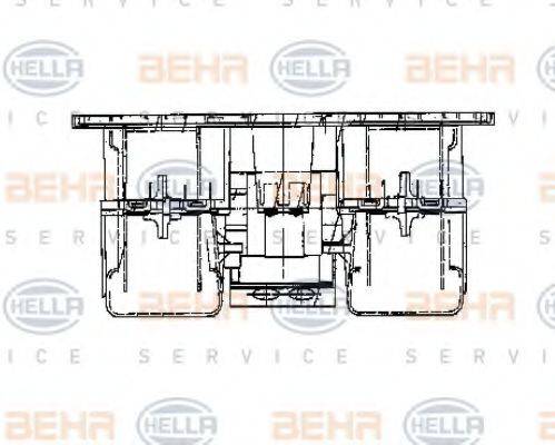 HELLA 8EW009160781 Вентилятор салону