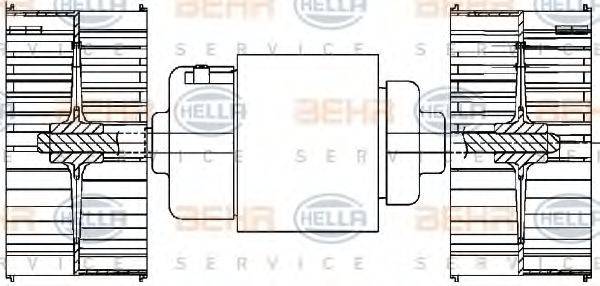 HELLA 8EW351029041 Вентилятор салону