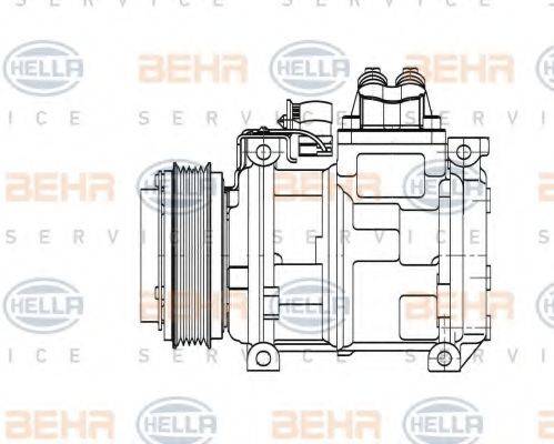 HELLA 8FK351110131 Компресор, кондиціонер