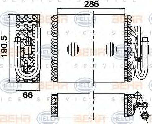 HELLA 8FV351210241 Випарник, кондиціонер