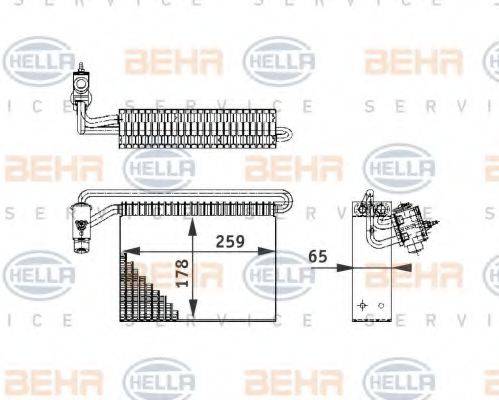 HELLA 8FV351210721 Випарник, кондиціонер