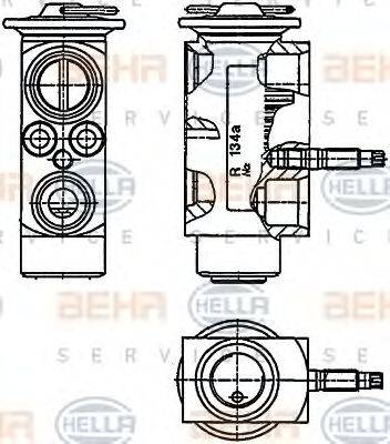 HELLA 8UW351234201 Розширювальний клапан, кондиціонер