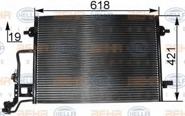 HELLA 8FC351300391 Конденсатор, кондиціонер