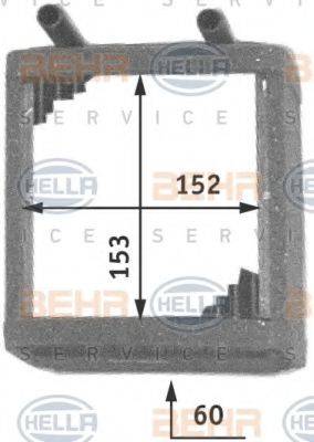 HELLA 8FH351311381 Теплообмінник, опалення салону