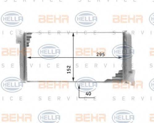 HELLA 8FH351311591 Теплообмінник, опалення салону