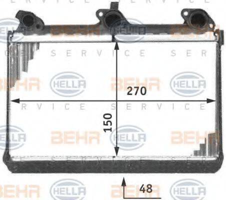 HELLA 8FH351312011 Теплообмінник, опалення салону