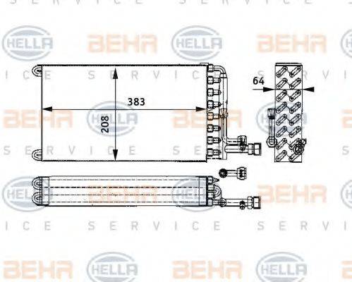 HELLA 8FV351330081 Випарник, кондиціонер