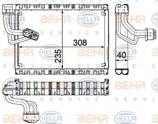 HELLA 8FV351330681 Випарник, кондиціонер