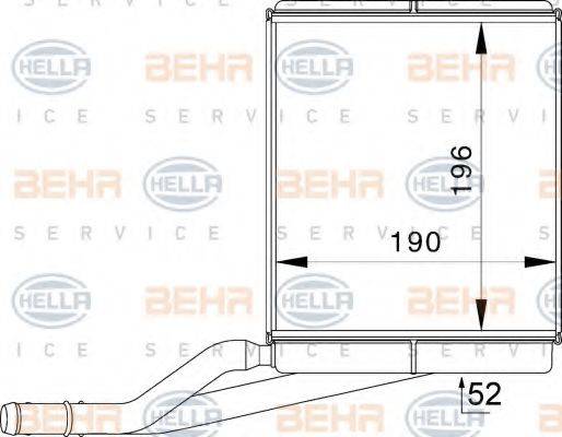 HELLA 8FH351333011 Теплообмінник, опалення салону