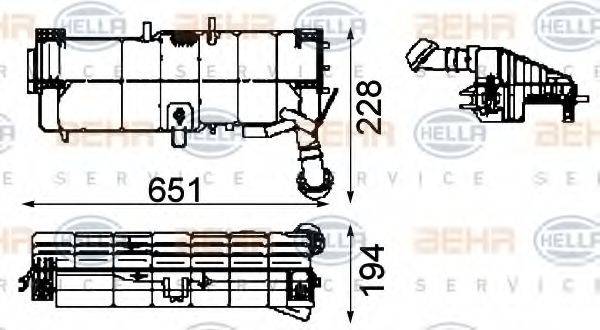 HELLA 8MA376705361 Компенсаційний бак, охолоджуюча рідина