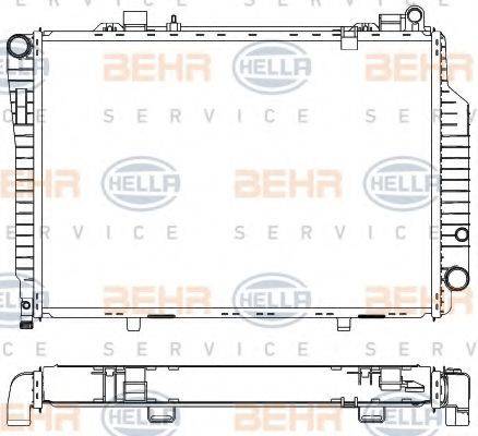 HELLA 8MK376711201 Радіатор, охолодження двигуна