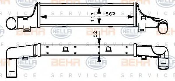 HELLA 8ML376723131 Інтеркулер