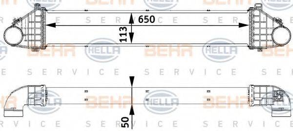 HELLA 8ML376729541 Інтеркулер