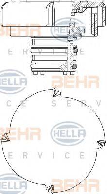 HELLA 8MY376743431 Кришка, резервуар охолоджувальної рідини