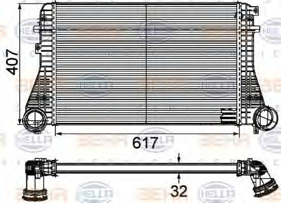 HELLA 8ML376746201 Інтеркулер