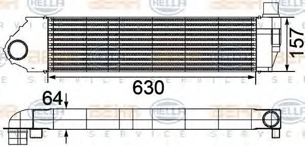 HELLA 8ML376746701 Інтеркулер