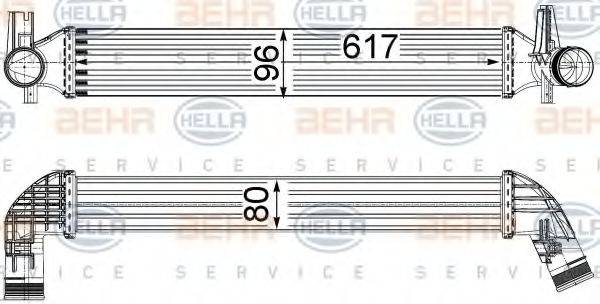 HELLA 8ML376749831 Інтеркулер