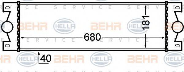 HELLA 8ML376776521 Інтеркулер