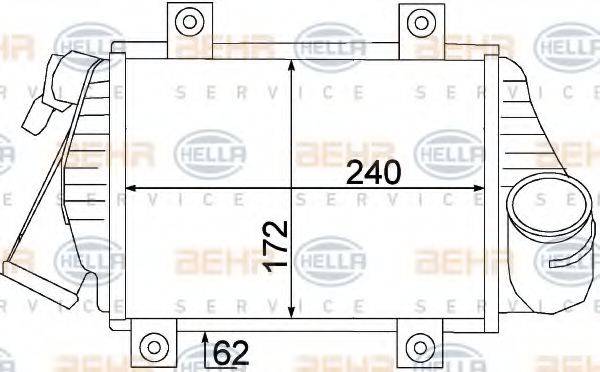 HELLA 8ML376776621 Інтеркулер