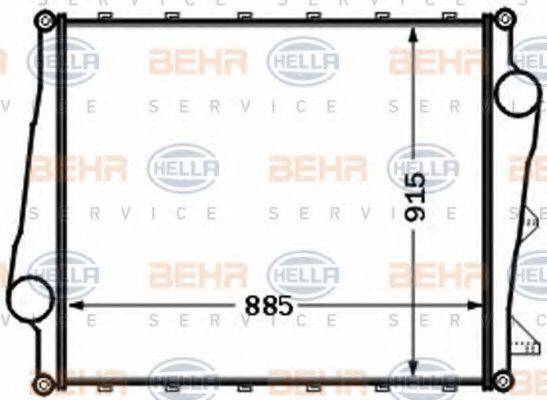 HELLA 8ML376777071 Інтеркулер