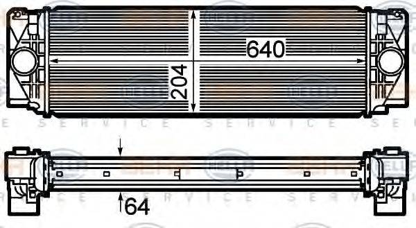 HELLA 8ML376782061 Інтеркулер