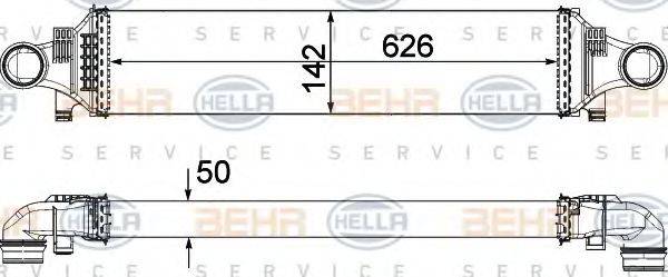 HELLA 8ML376924031 Інтеркулер