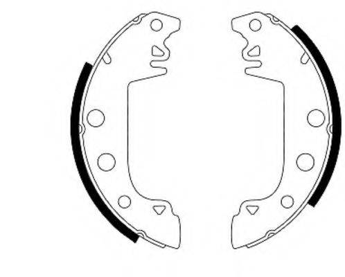 HELLA 8DB355000031 Комплект гальмівних колодок