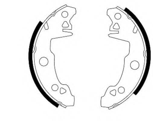 HELLA 8DB355000061 Комплект гальмівних колодок