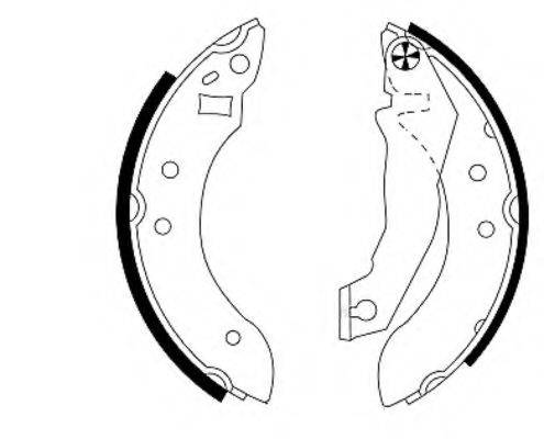 HELLA 8DB355000131 Комплект гальмівних колодок