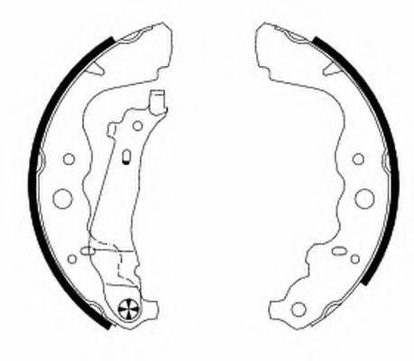 HELLA 8DB355000301 Комплект гальмівних колодок