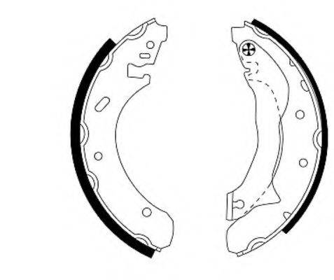 HELLA 8DB355001431 Комплект гальмівних колодок