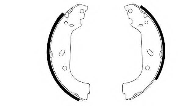 HELLA 8DB355001641 Комплект гальмівних колодок