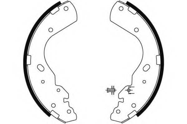 HELLA 8DB355002851 Комплект гальмівних колодок