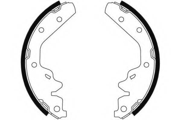 HELLA 8DB355002861 Комплект гальмівних колодок