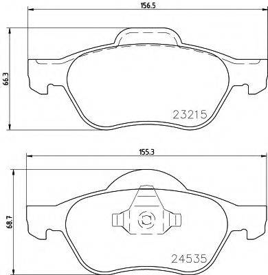 HELLA 8DB355009091 Комплект гальмівних колодок, дискове гальмо